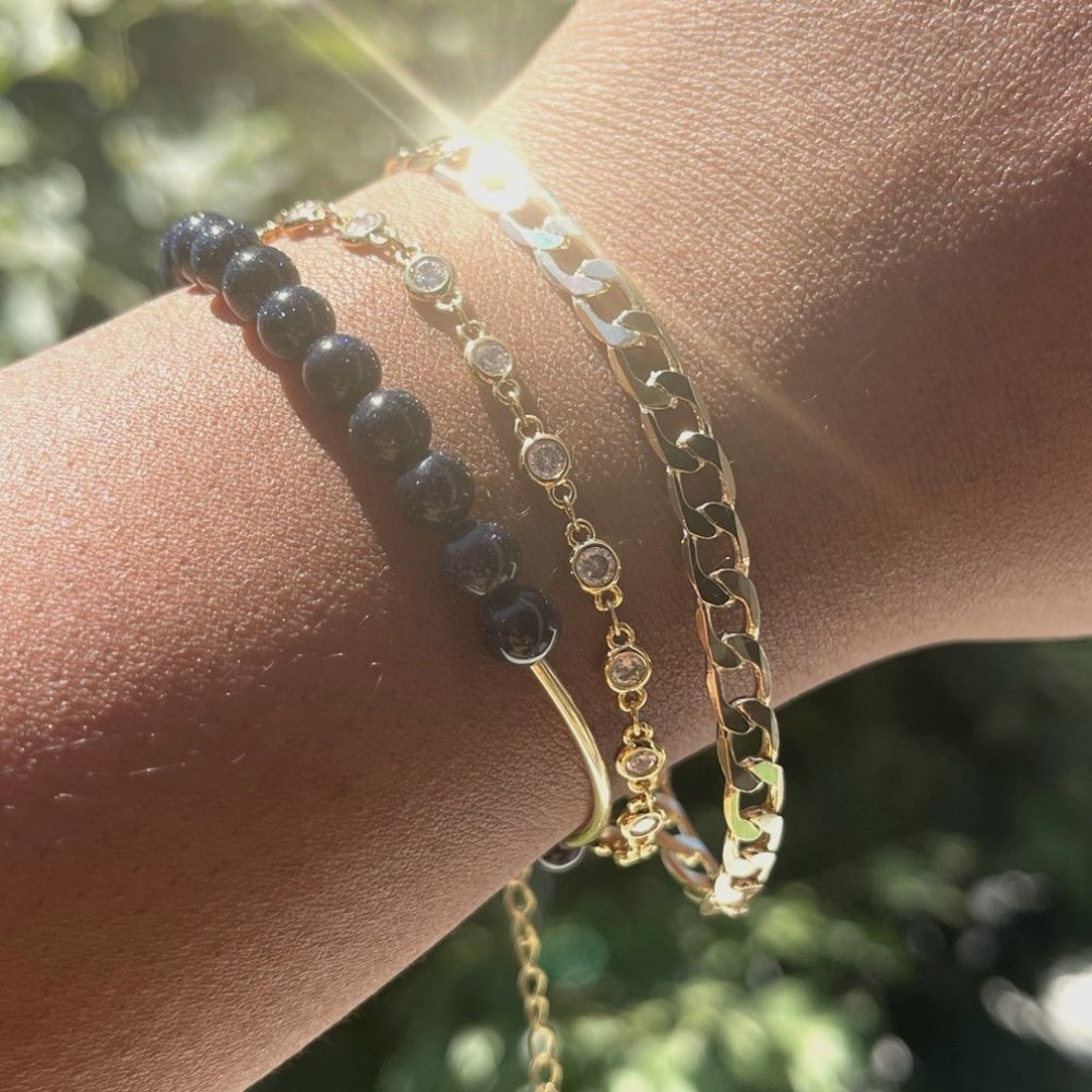 "The Midnight Glow" (Pre-styled Set 3PC) Gold Filled